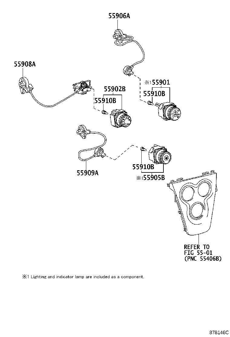 Toyota 55844-52180 DUCT, HEATER TO REGISTER, NO.1