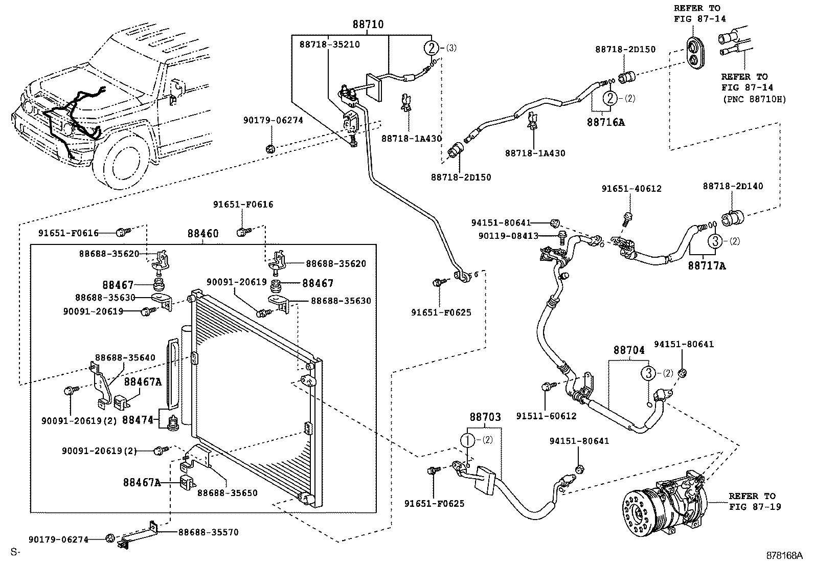 Toyota 88460-35380 CONDENSER ASSY, COOLER