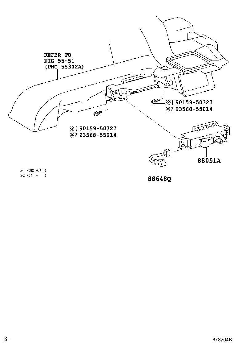 87202-28040 DUCT SUB-ASSY, AIR, REAR product image