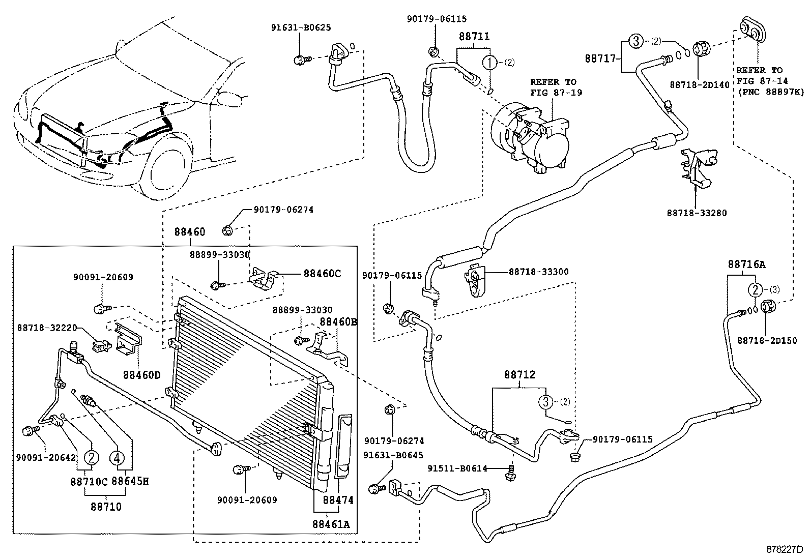 88461-06070 CORE, COOLER CONDENSER product image