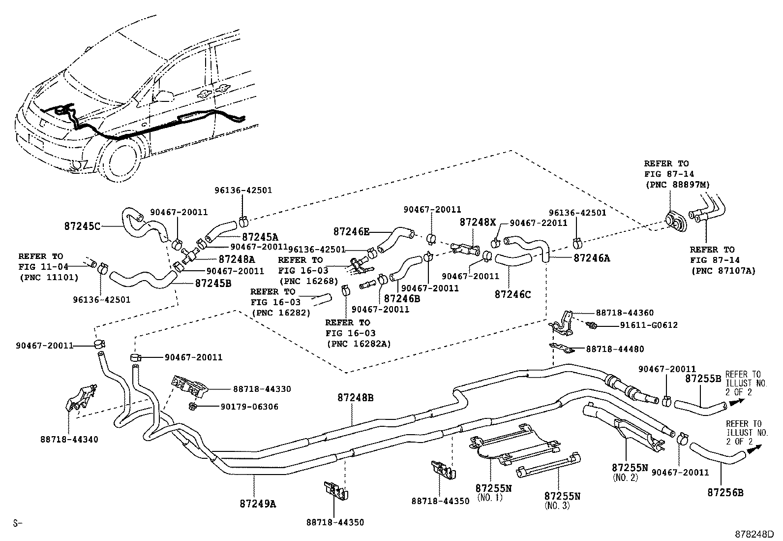 87245-44C30 HOSE, HEATER WATER, OUTLET A product image