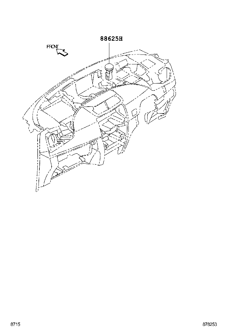 55872-B1020 SEAL, AIR DUCT,NO.2 product image