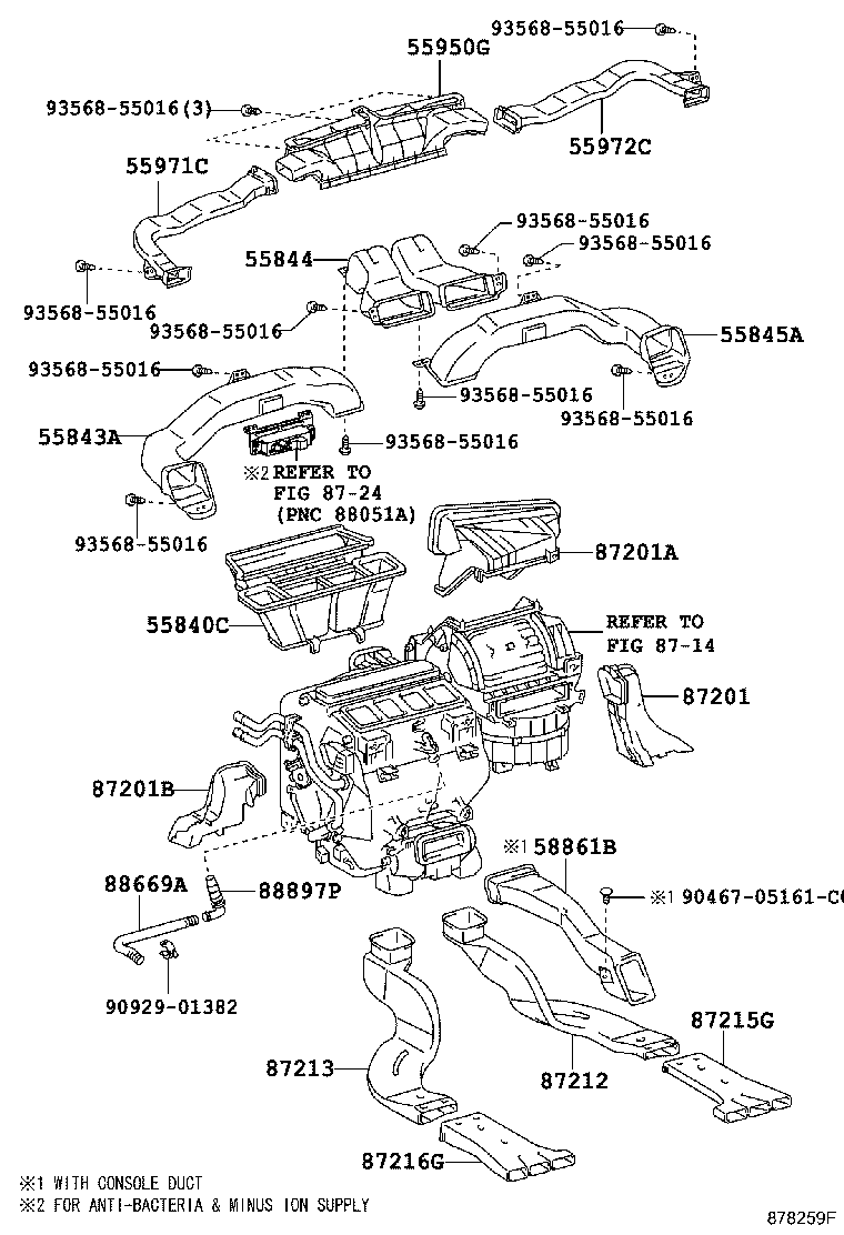 55901-33050 BASE SUB-ASSY, HEATER CONTROL product image