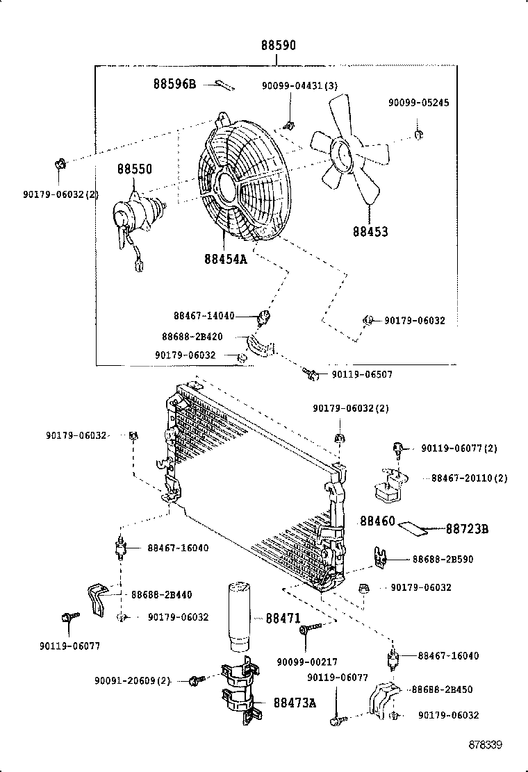 88704-20091 HOSE SUB-ASSY, SUCTION product image