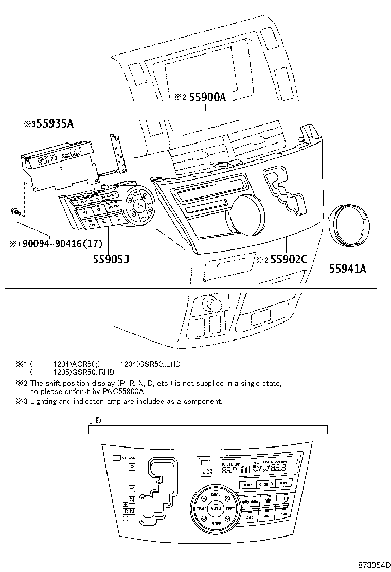 55902-28441 PANEL SUB-ASSY, AIR CONDITIONER product image