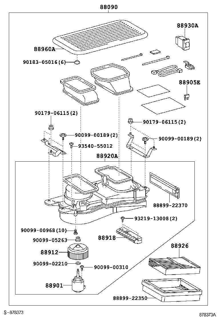 88920-33100 PURIFIER ASSY, AIR product image