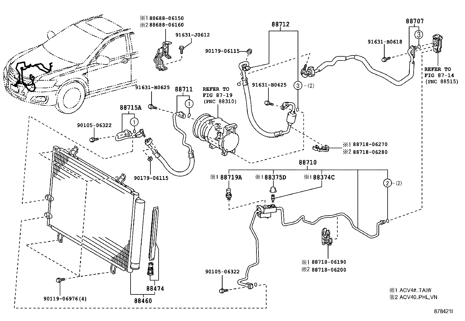 88460-06170 CONDENSER ASSY, COOLER product image