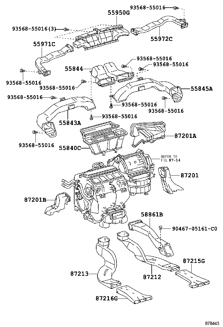 55901-33200 BASE SUB-ASSY, HEATER CONTROL product image