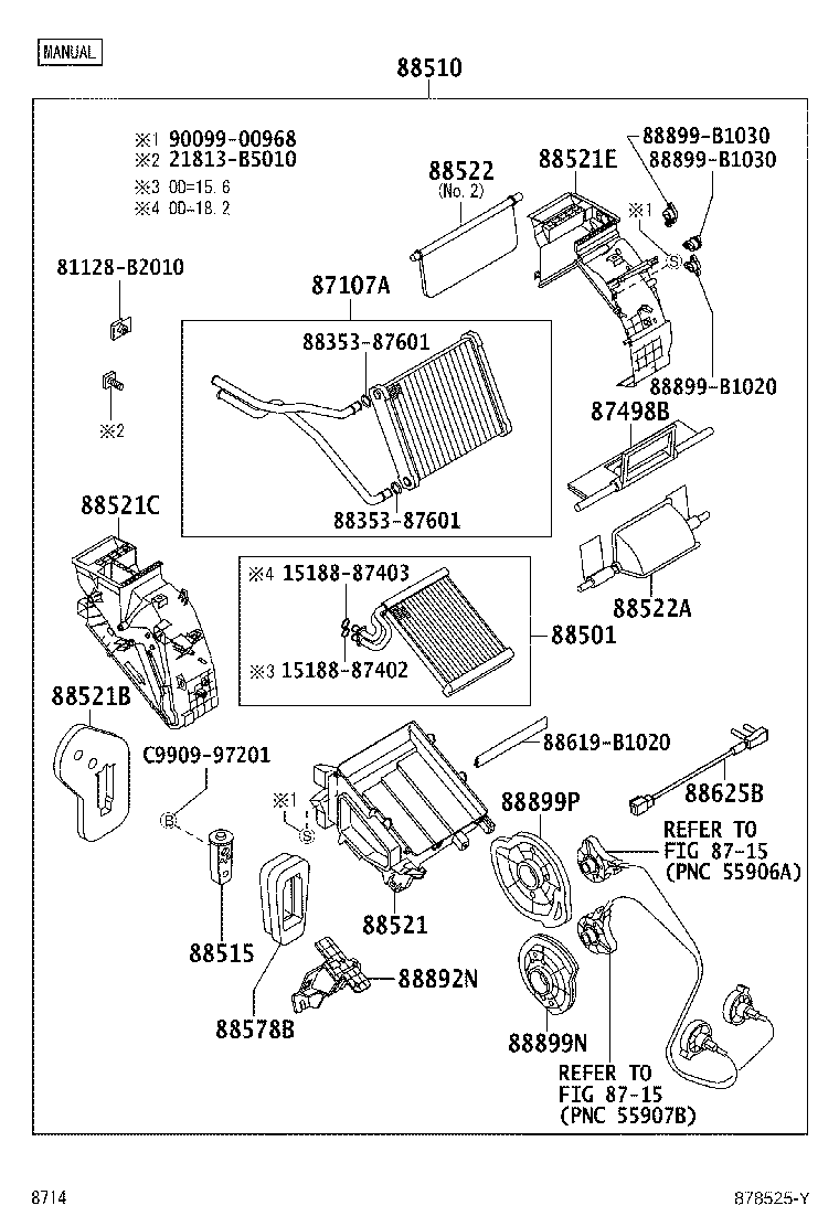87103-B1050 CASE, HEATER, NO.1 product image
