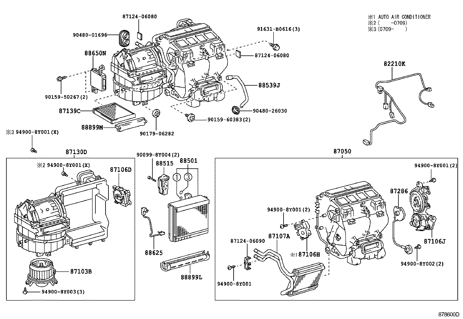 87103-06071 MOTOR SUB-ASSY, BLOWER W/FAN product image
