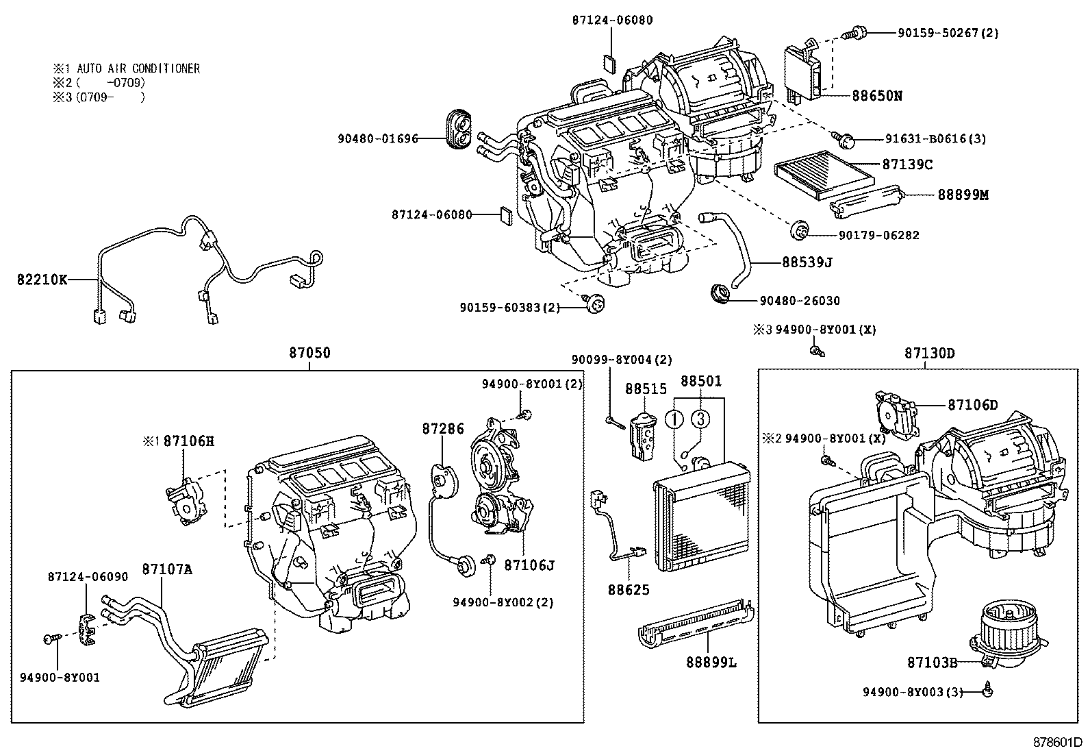 87103-06071 MOTOR SUB-ASSY, BLOWER W/FAN product image
