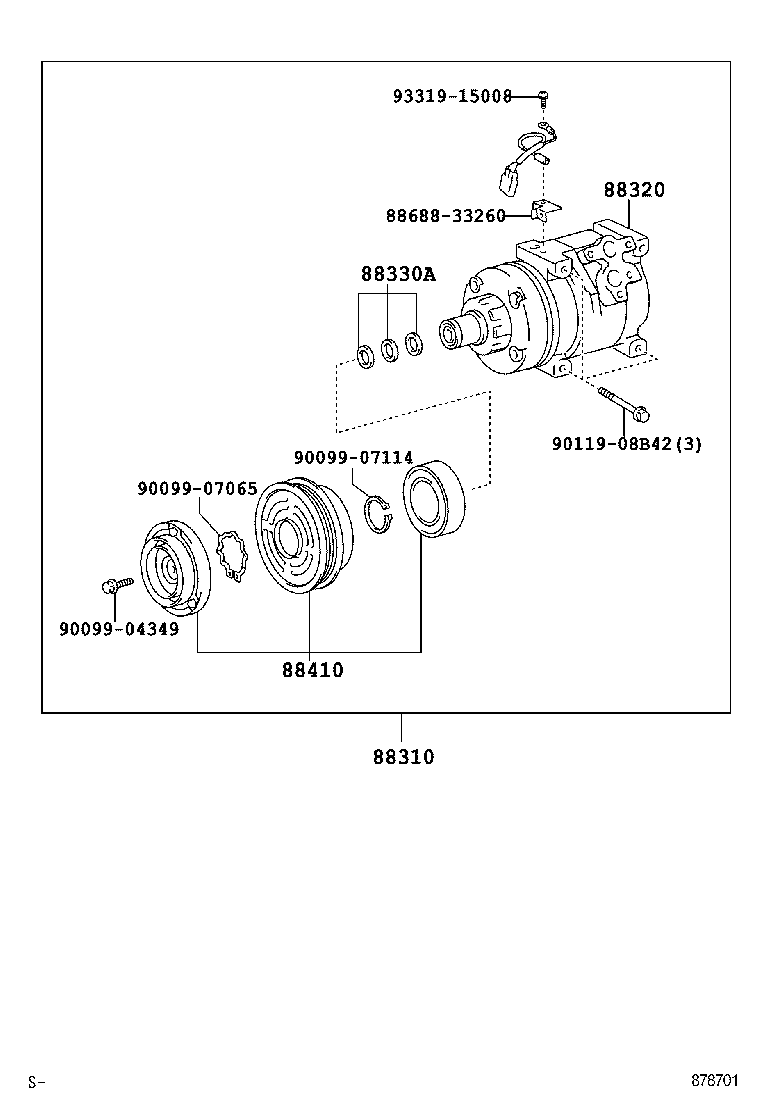 88320-02100 COMPRESSOR ASSY, COOLER product image