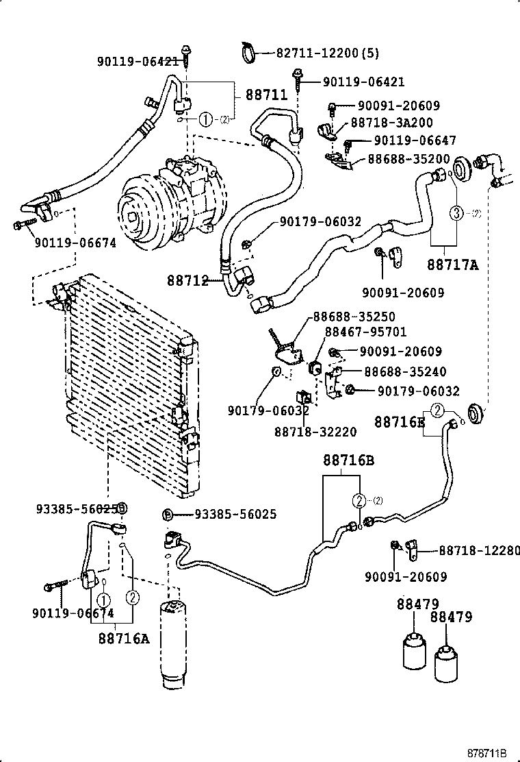 88453-35020 FAN, COOLING (FOR CONDENSER) product image