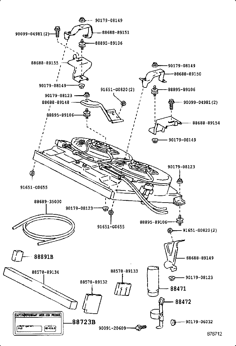 88453-35020 FAN, COOLING (FOR CONDENSER) product image