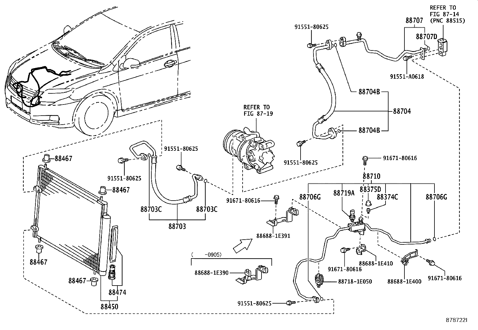 88703-12890 HOSE SUB-ASSY, DISCHARGE product image