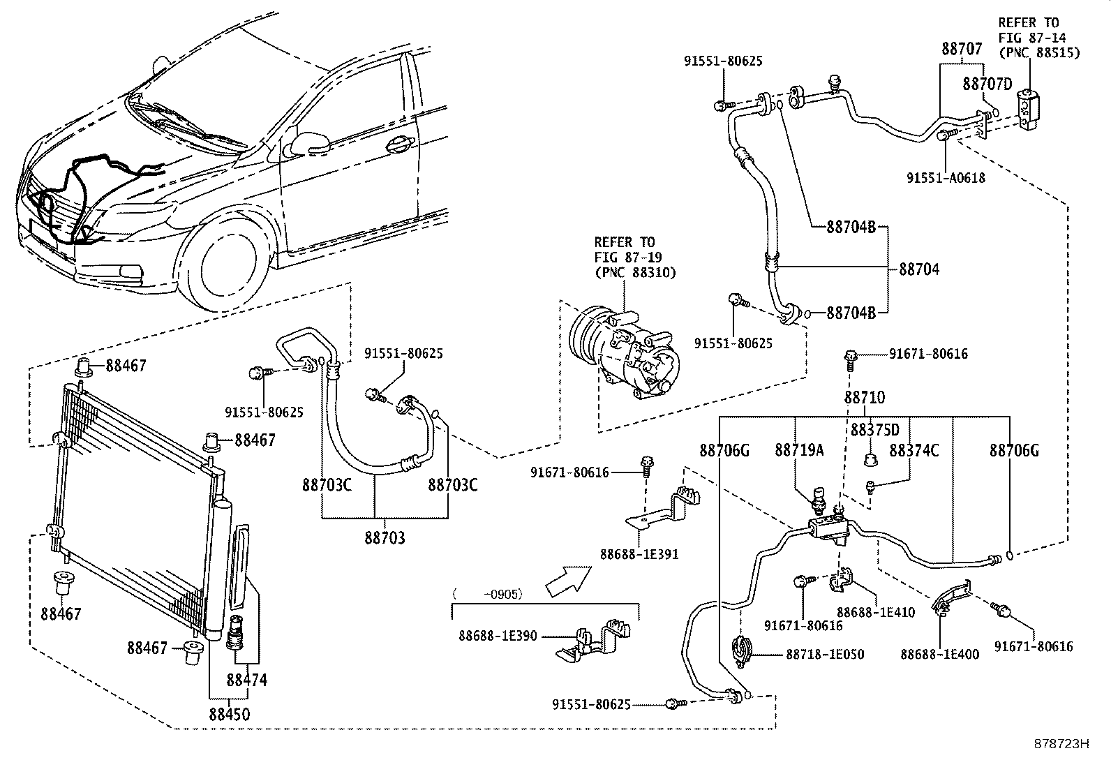 88703-12890 HOSE SUB-ASSY, DISCHARGE product image