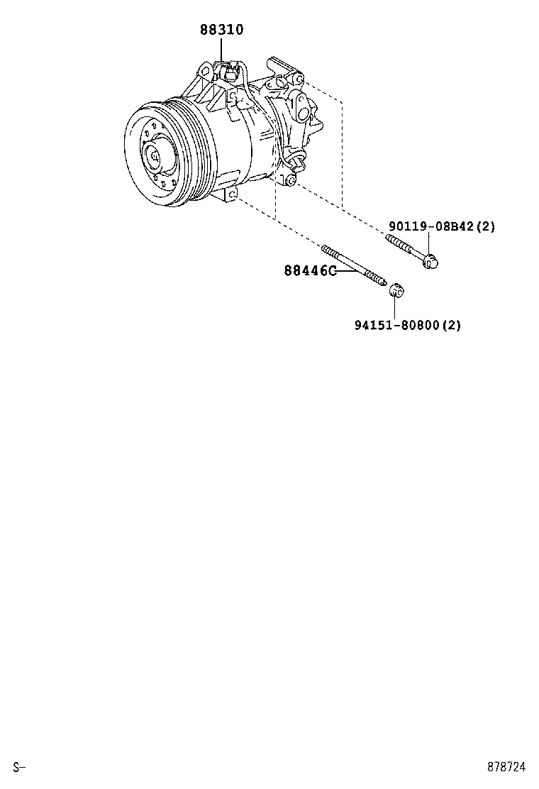 88310-1A751 COMPRESSOR ASSY, W/PULLEY product image