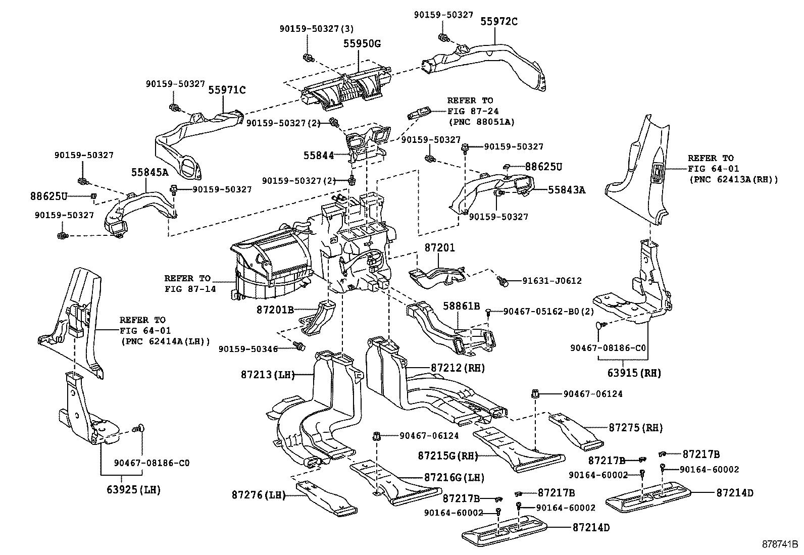 55844-50100 DUCT, HEATER TO REGISTER, NO.2 product image