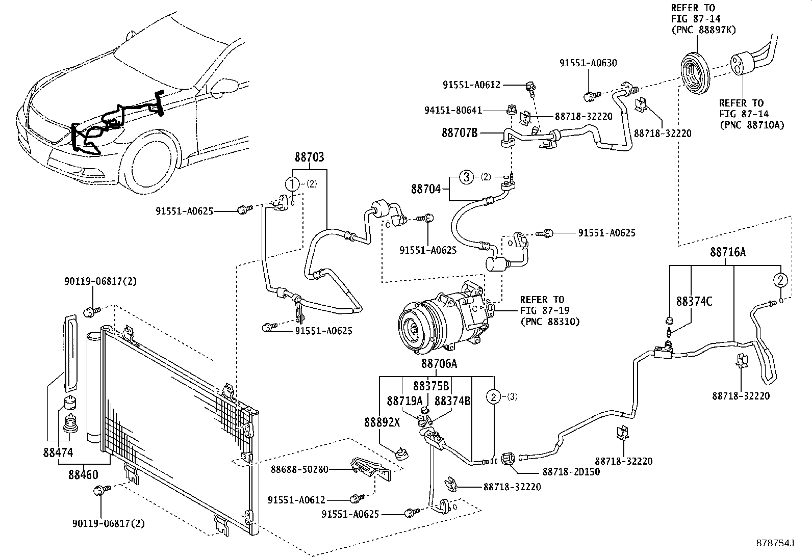 Toyota 88460-50201 CONDENSER ASSY, COOLER