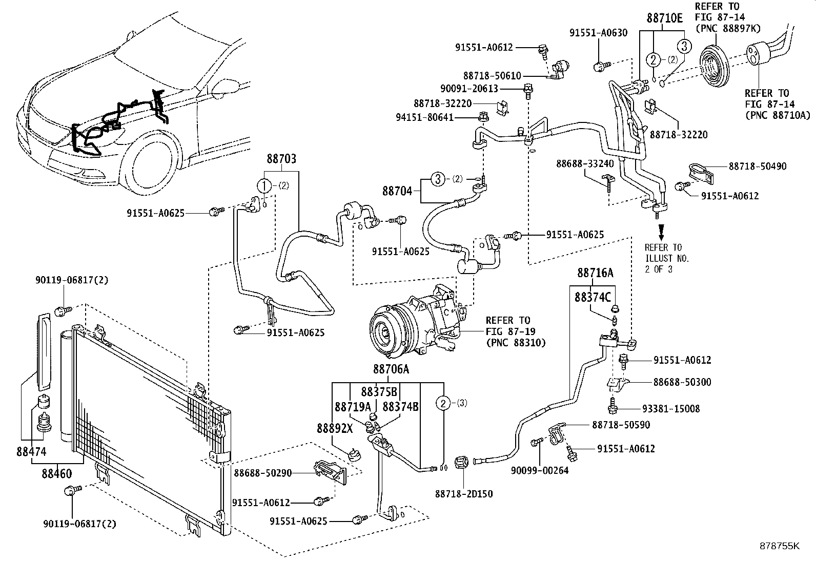 88460-50220 CONDENSER ASSY, COOLER product image