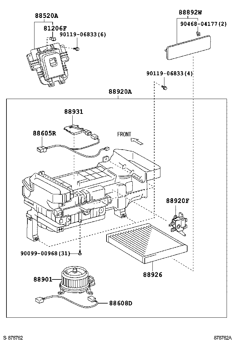 82212-50060 HARNESS SUB-ASSY, AIR PURIFIER product image