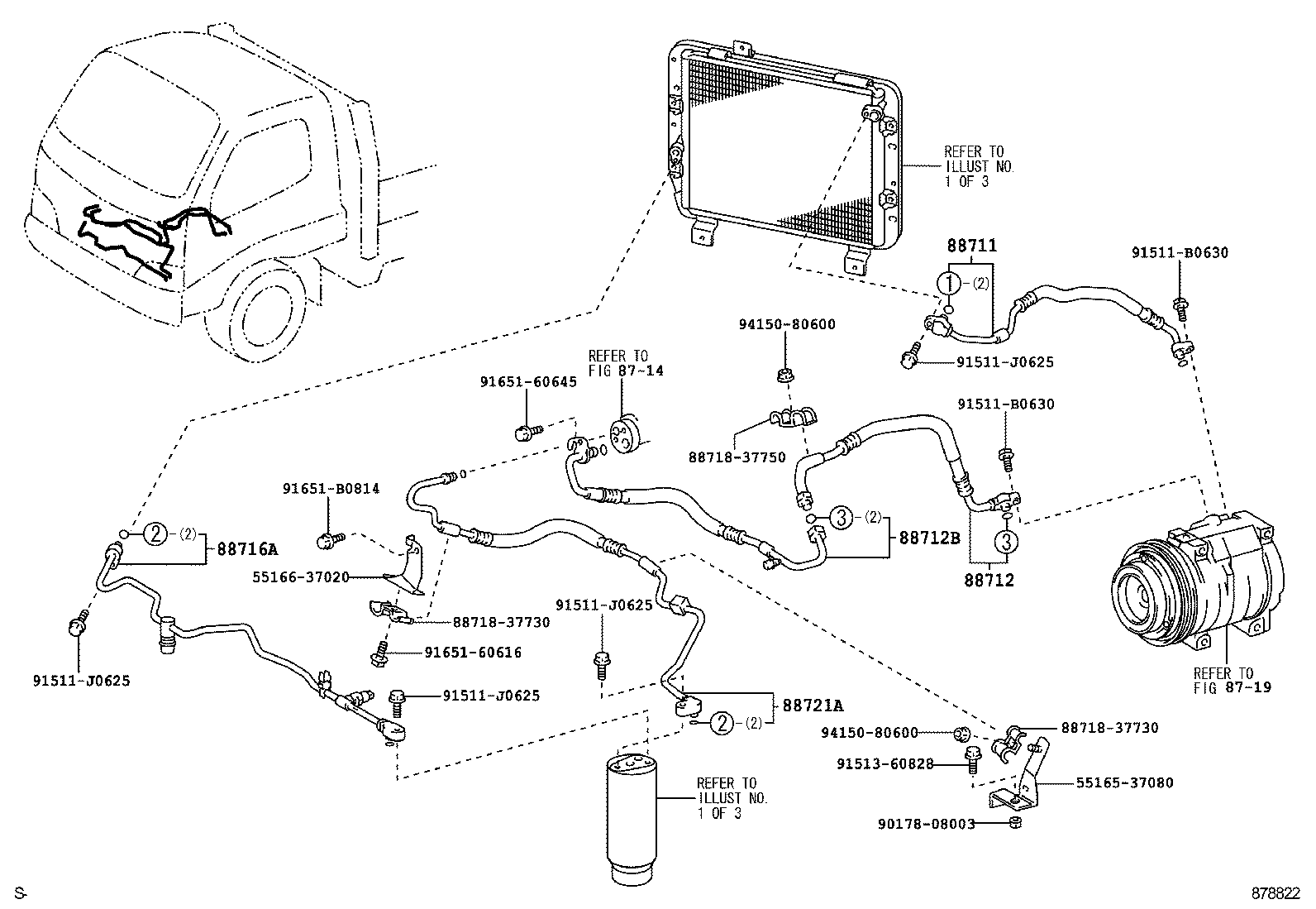 88550-37100 MOTOR ASSY, BLOWER (FOR CONDENSER) product image
