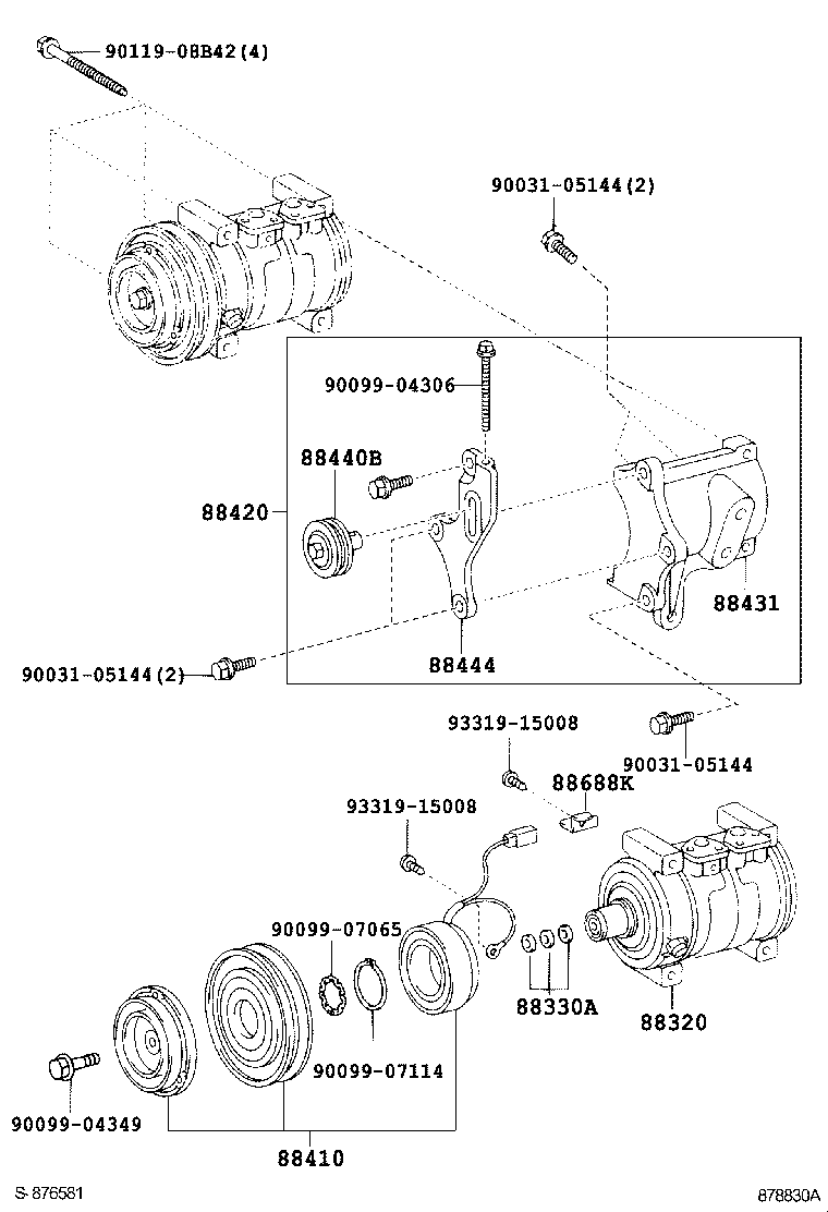 88320-37110 COMPRESSOR ASSY, COOLER product image