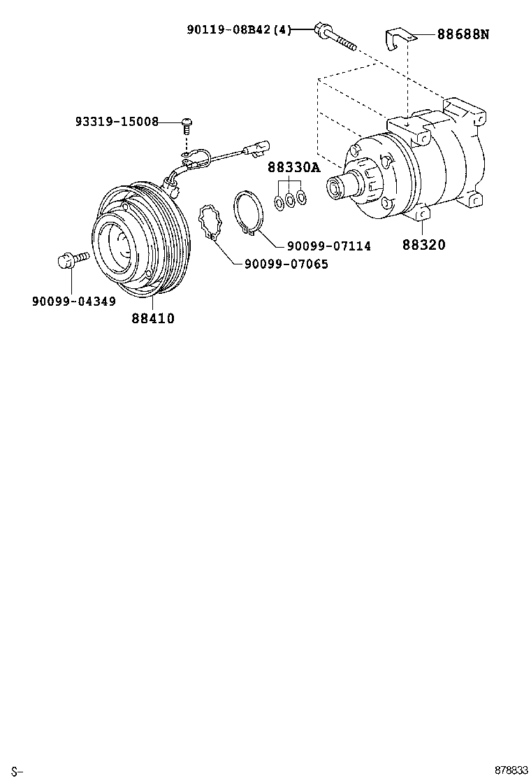 88320-25110 COMPRESSOR ASSY, COOLER product image