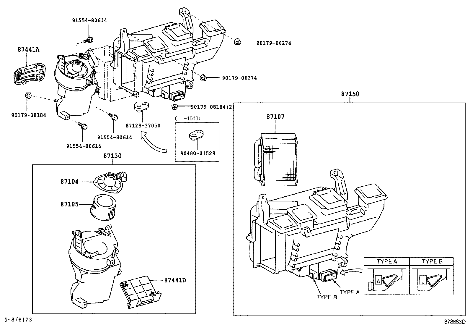 87110-37091 HEATER ASSY, REAR product image