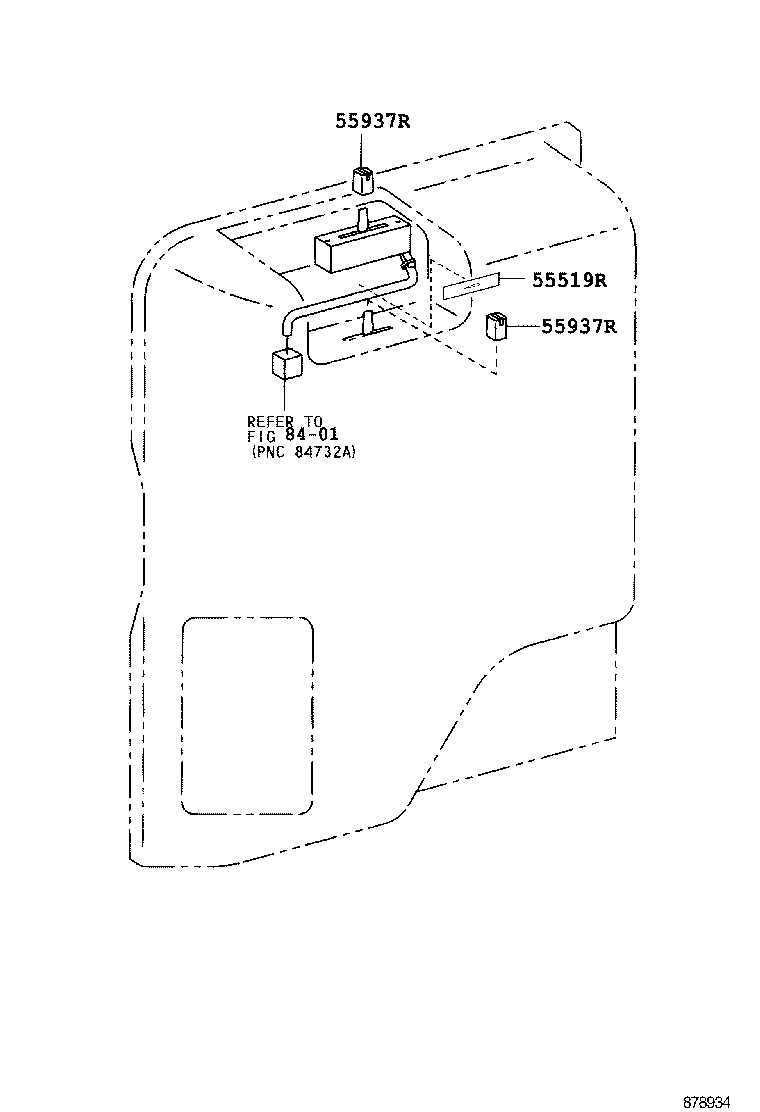 87214-37030 DUCT, AIR, NO.3 product image