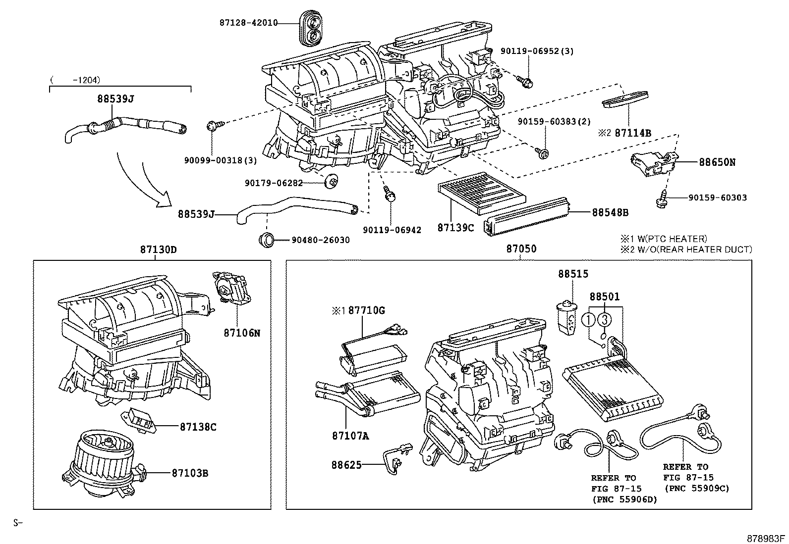 87103-42101 MOTOR SUB-ASSY, BLOWER W/FAN product image