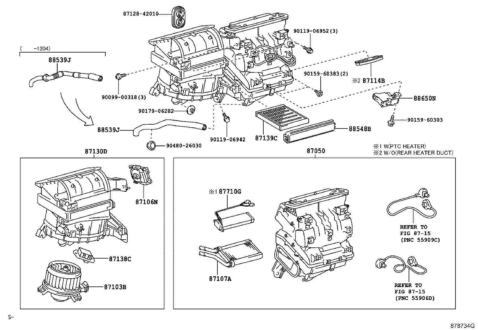 87103-42101 MOTOR SUB-ASSY, BLOWER W/FAN product image