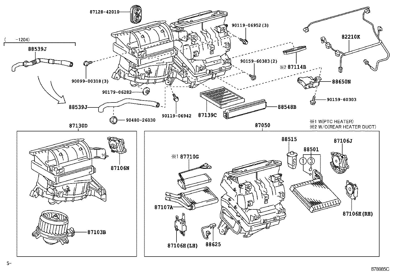 87103-42101 MOTOR SUB-ASSY, BLOWER W/FAN product image