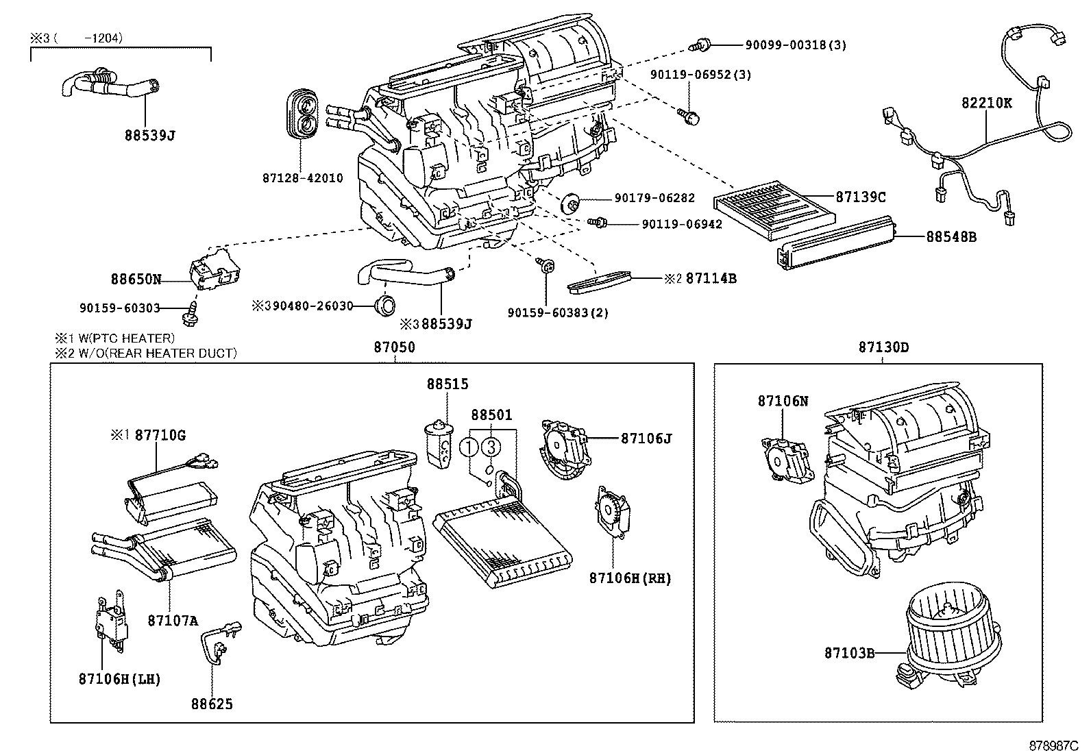 87103-42101 MOTOR SUB-ASSY, BLOWER W/FAN product image
