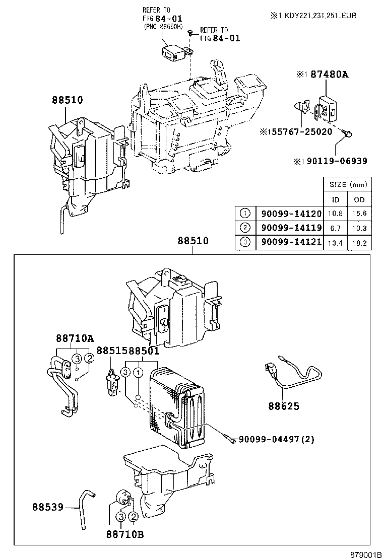 87103-37050 MOTOR SUB-ASSY, BLOWER W/FAN product image