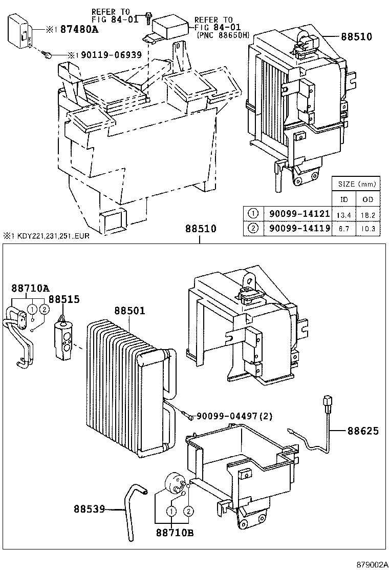 87103-37050 MOTOR SUB-ASSY, BLOWER W/FAN product image