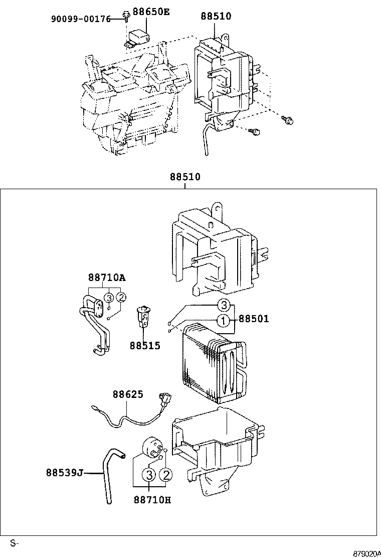 88510-37250 UNIT ASSY, COOLER product image