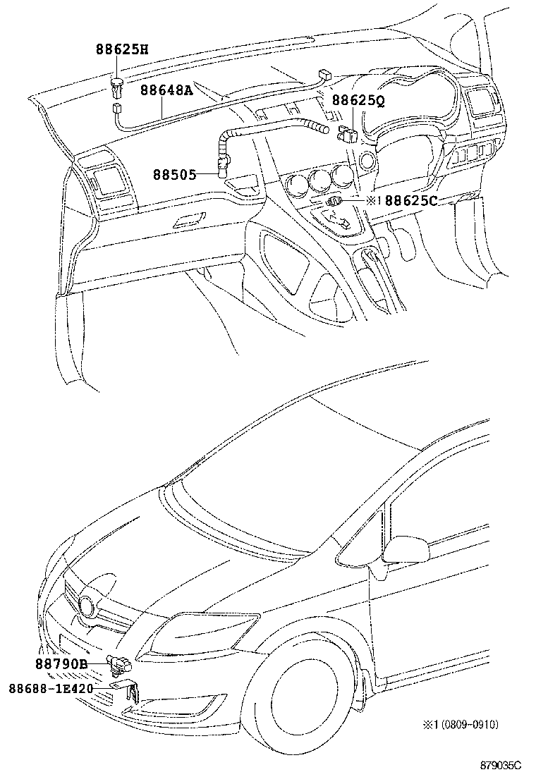 55844-12490 DUCT, HEATER TO REGISTER, NO.2 product image