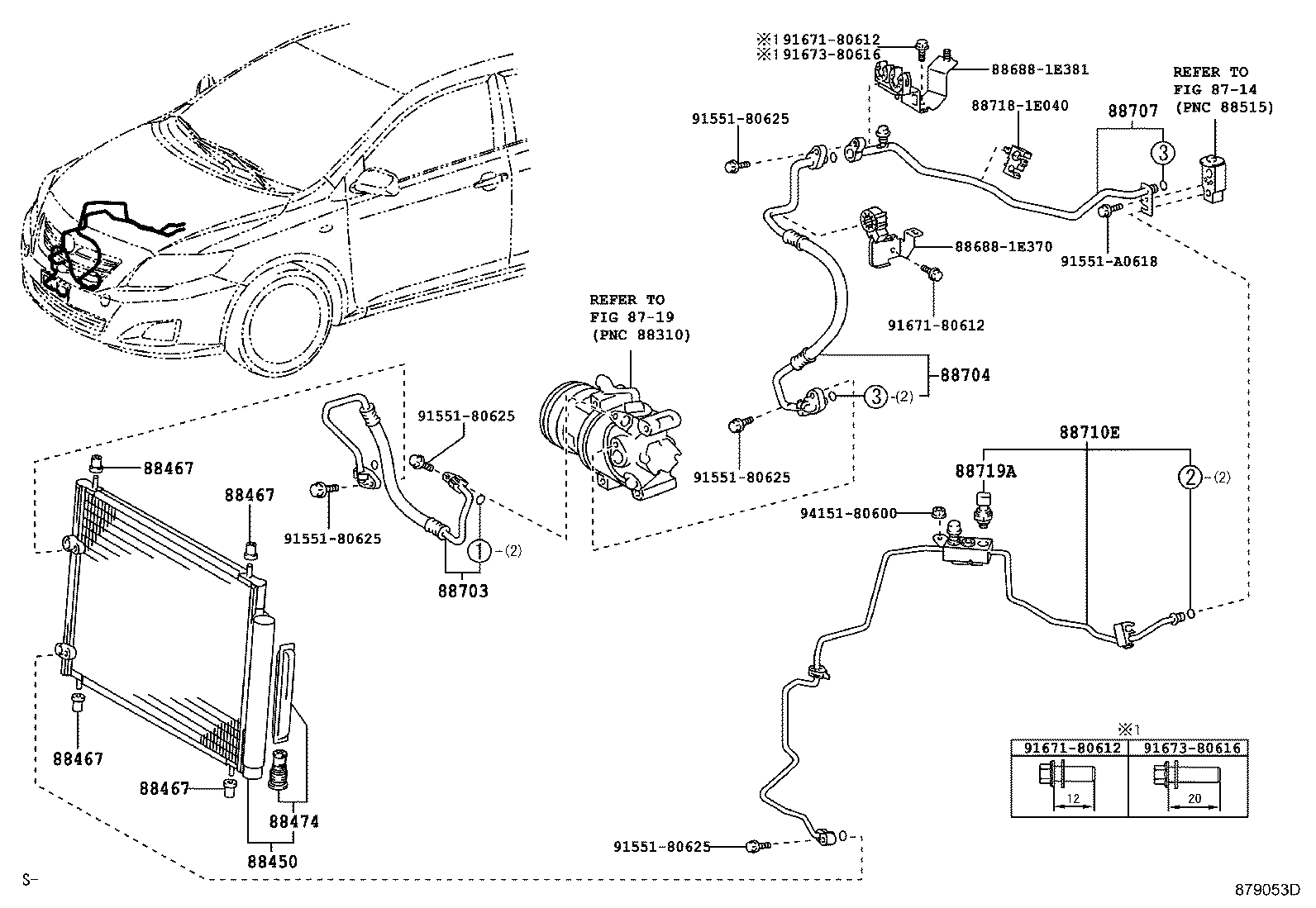 88450-12290 CONDENSER ASSY, W/RECEIVER product image