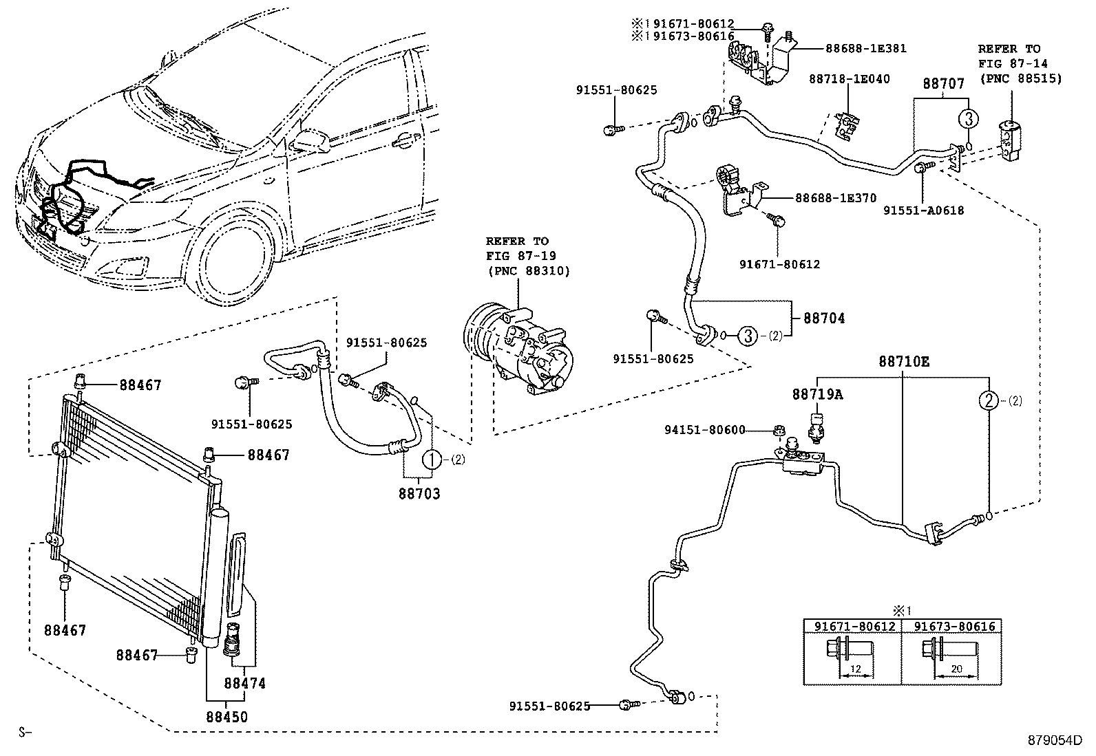 88450-12290 CONDENSER ASSY, W/RECEIVER product image