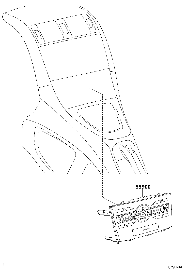 55900-12B30 CONTROL ASSY, AIR CONDITIONER product image