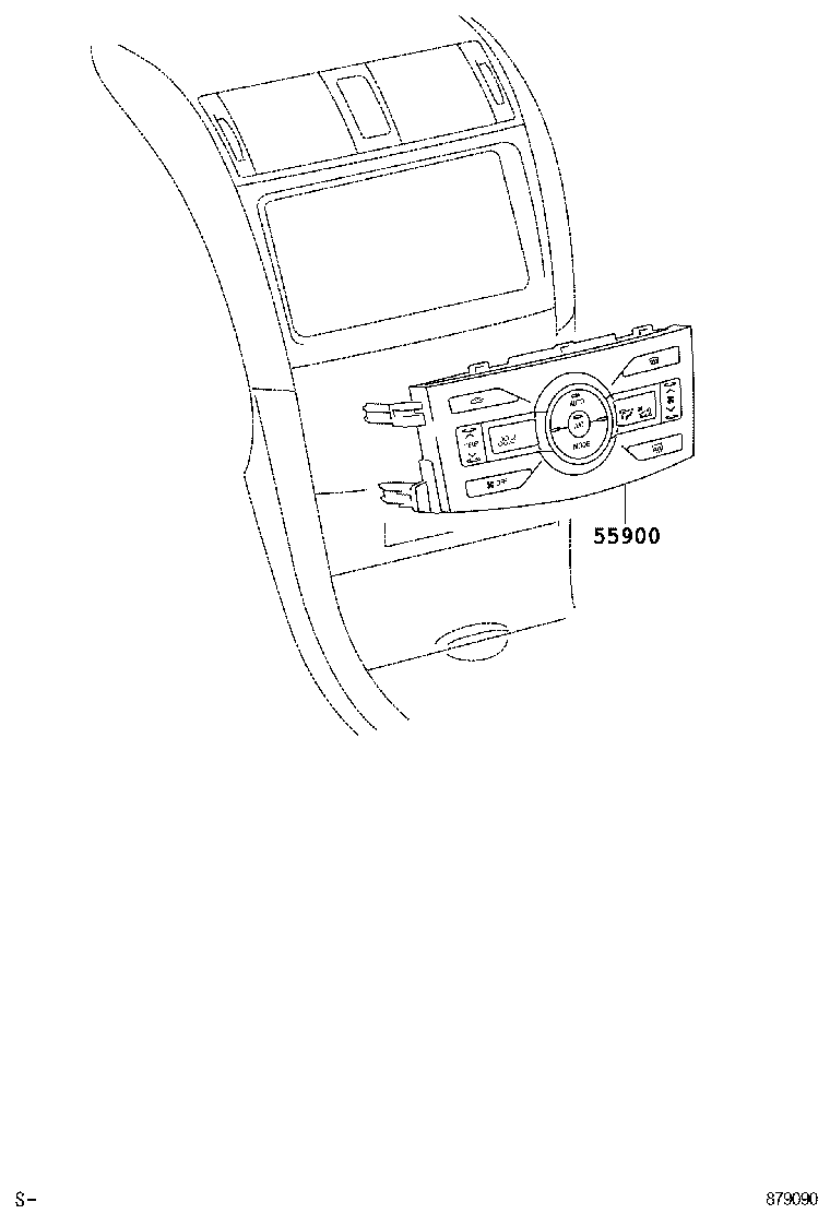 55902-12120 CONTROL SUB-ASSY, HEATER product image