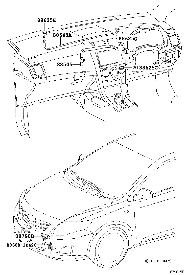 55902-12120 CONTROL SUB-ASSY, HEATER product image