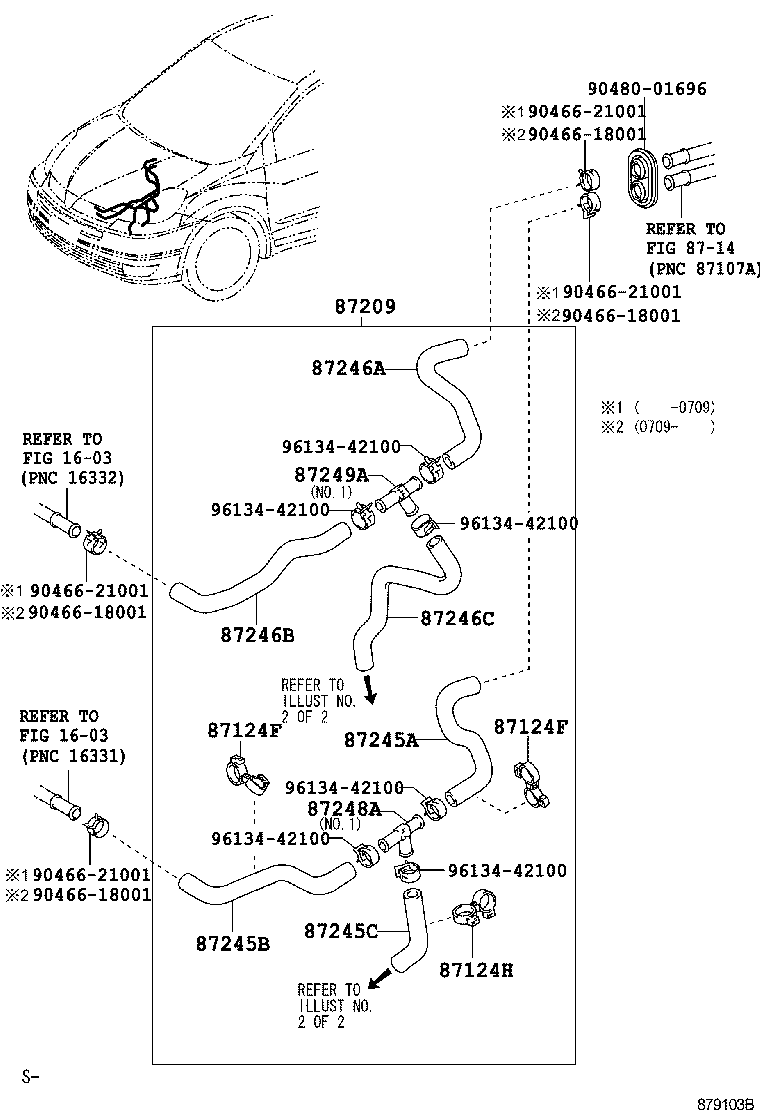 Toyota 87245-08120 HOSE, HEATER WATER, INLET E