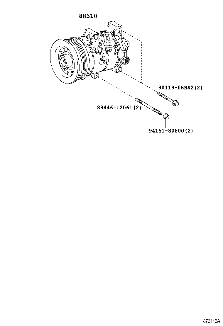 88320-1A670 COMPRESSOR ASSY, COOLER product image