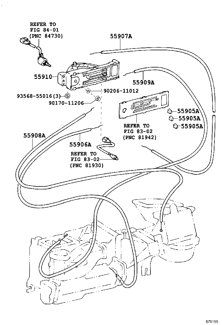 55844-60200 DUCT SUB-ASSY, HEATER TO REGISTER, NO.2 product image