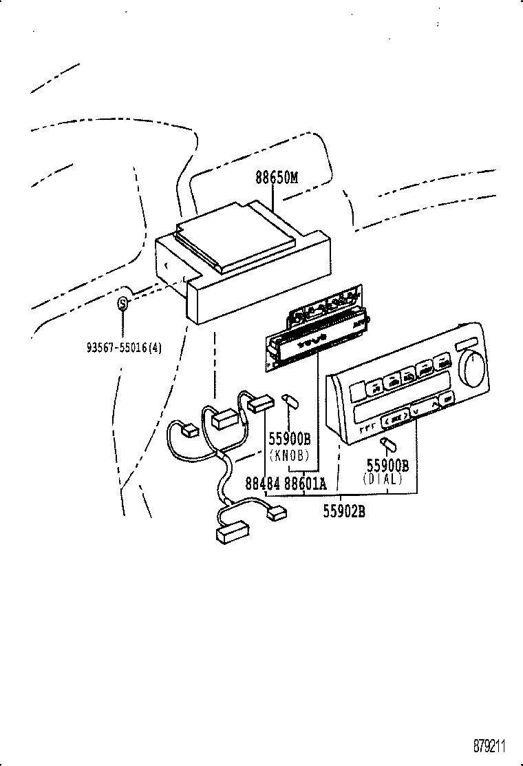 55902-33080 CONTROL SUB-ASSY, HEATER product image