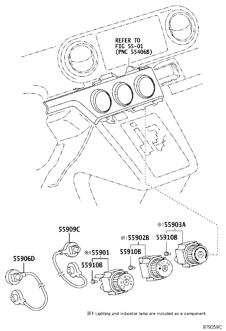 Toyota 55844-12530 DUCT, HEATER TO REGISTER, NO.2