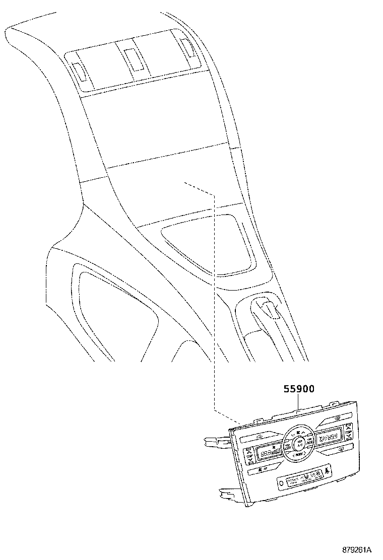 55950-02130 NOZZLE ASSY, DEFROSTER product image