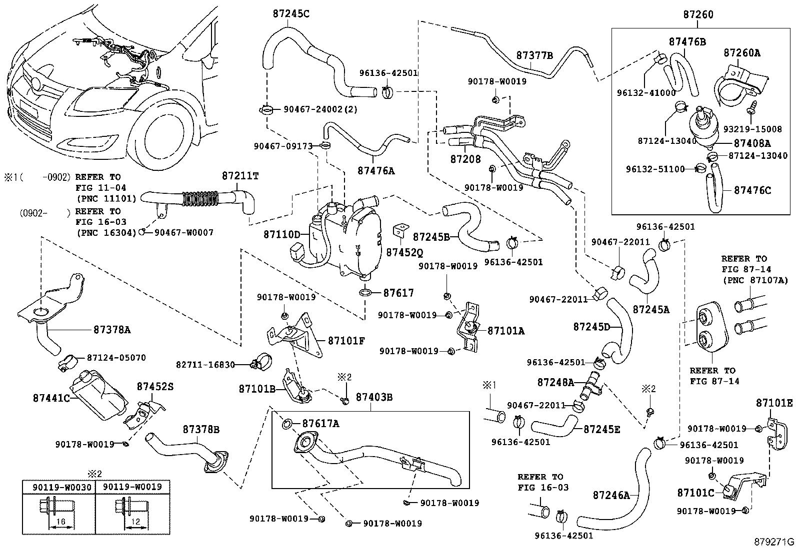 87245-02A70 HOSE, HEATER WATER, OUTLET A product image